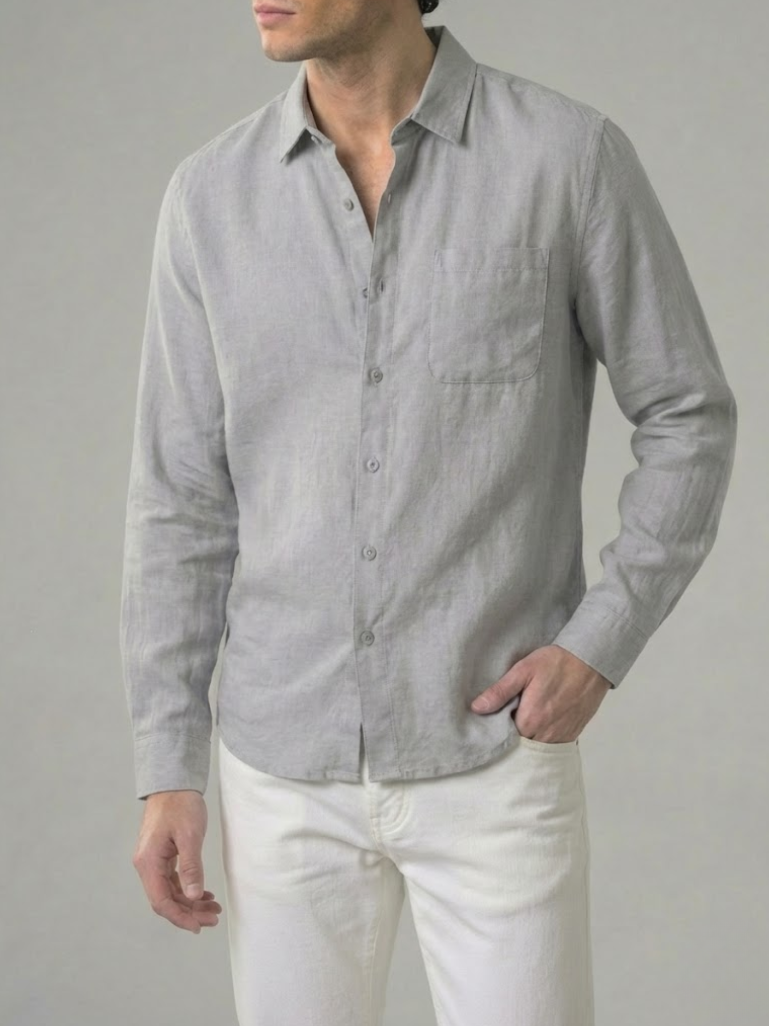Linen Shirt Men’s Timeless Comfort Slim Fit Summer Top