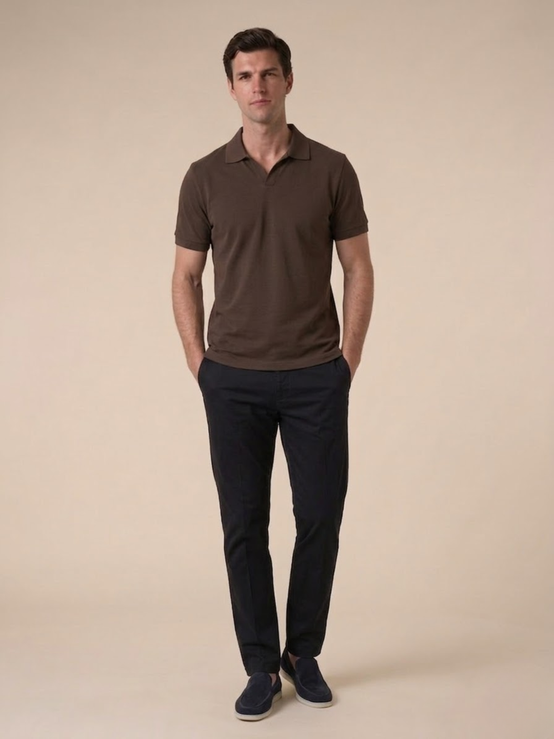 Men’s Short Sleeve Polo Soft Knit Comfortable Casual Wear