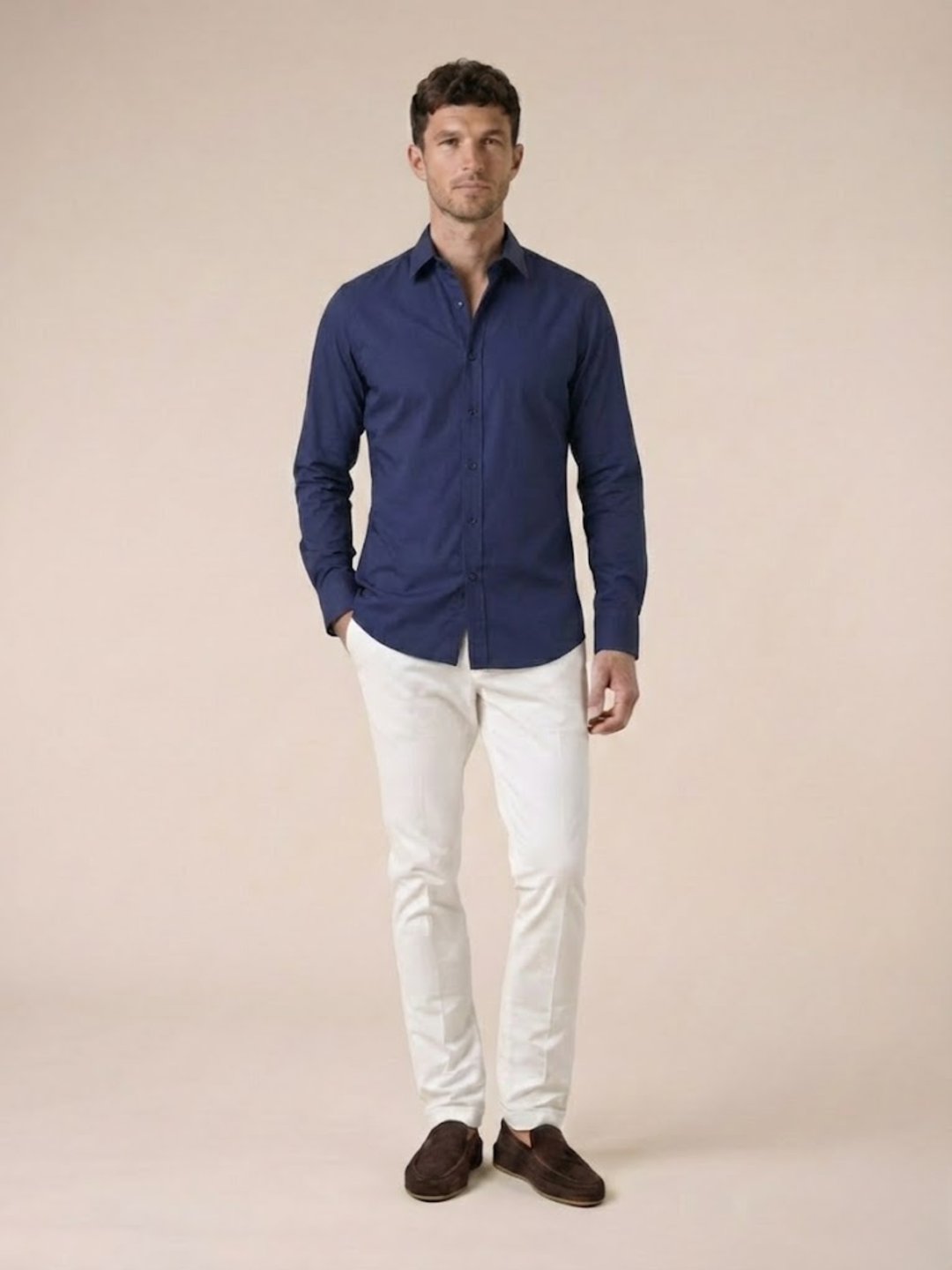 Men’s Premium Cotton Shirt Slim Fit Smart Casual Style
