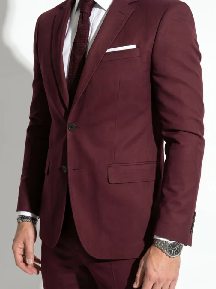 Men's slim fit wedding suit for groom modern tailored fit