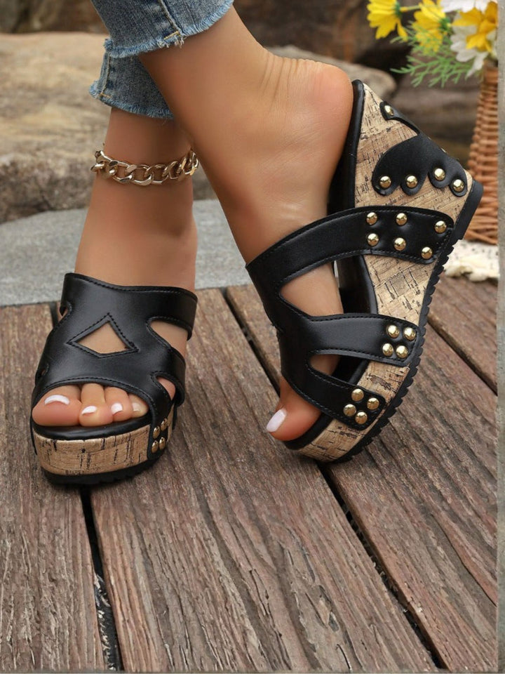 Sandals Durable Cork Style Slides for All-Day Walking Comfort