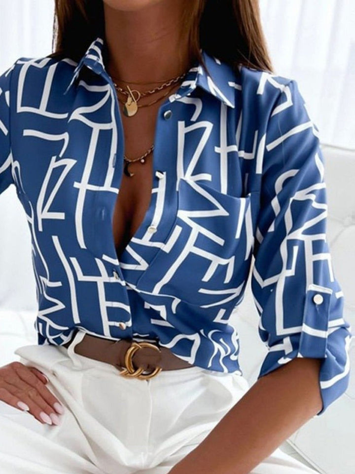 Blouse Timeless Button-Up Top for Casual or Office Wear