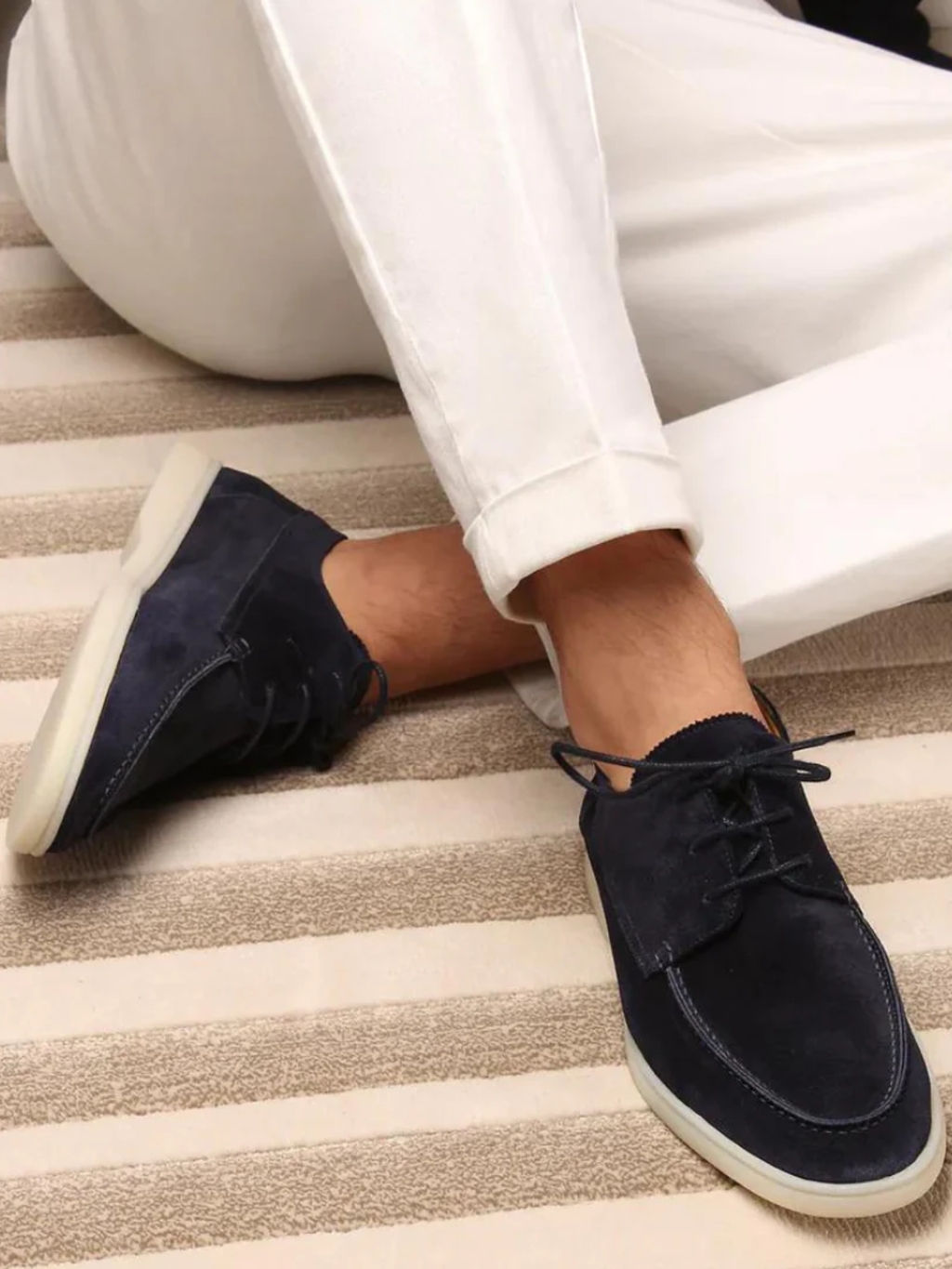 Men’s Suede Loafers Comfortable Slip On Smart Casual Shoes