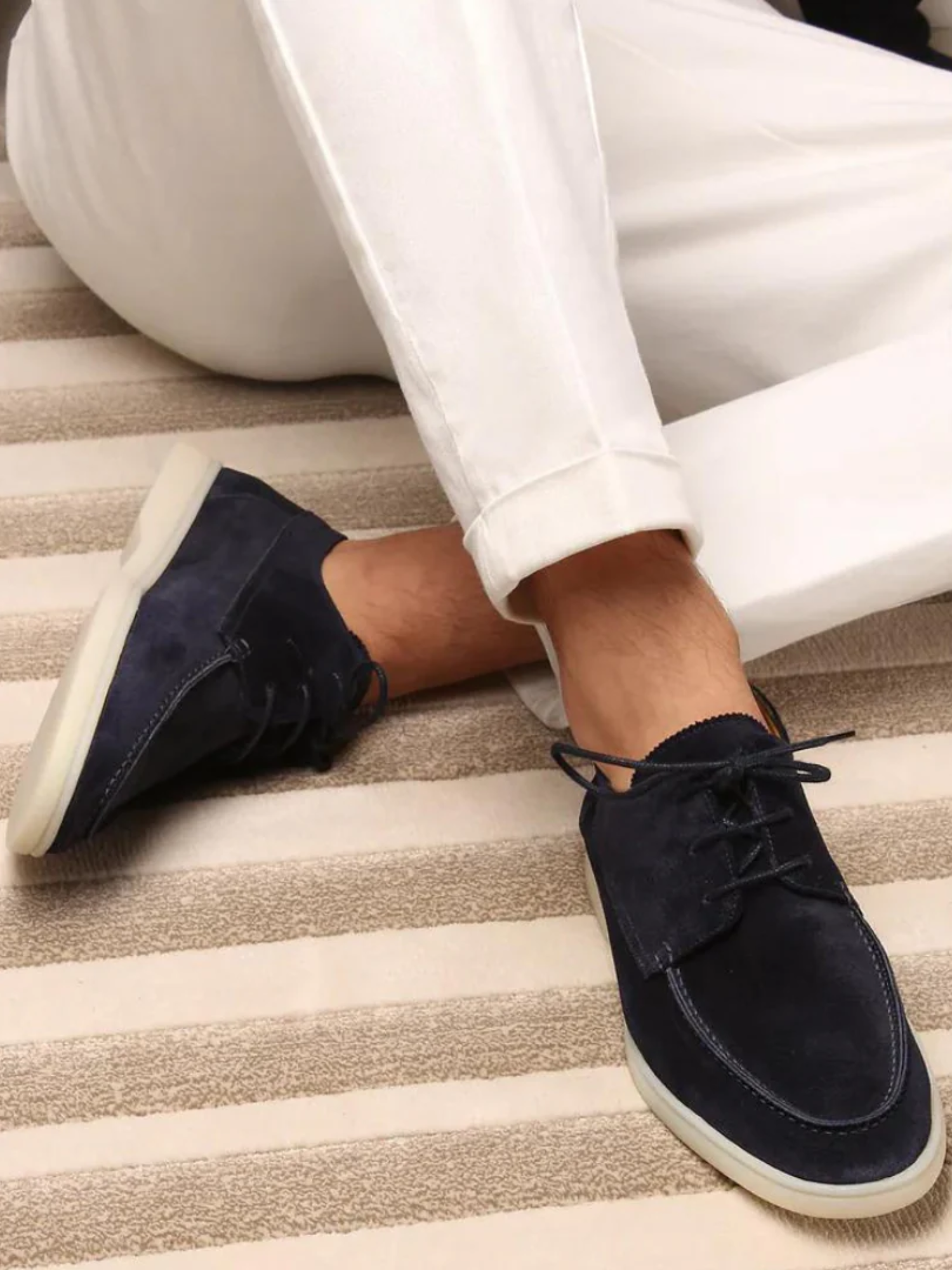 Men’s Suede Loafers Comfortable Slip On Smart Casual Shoes