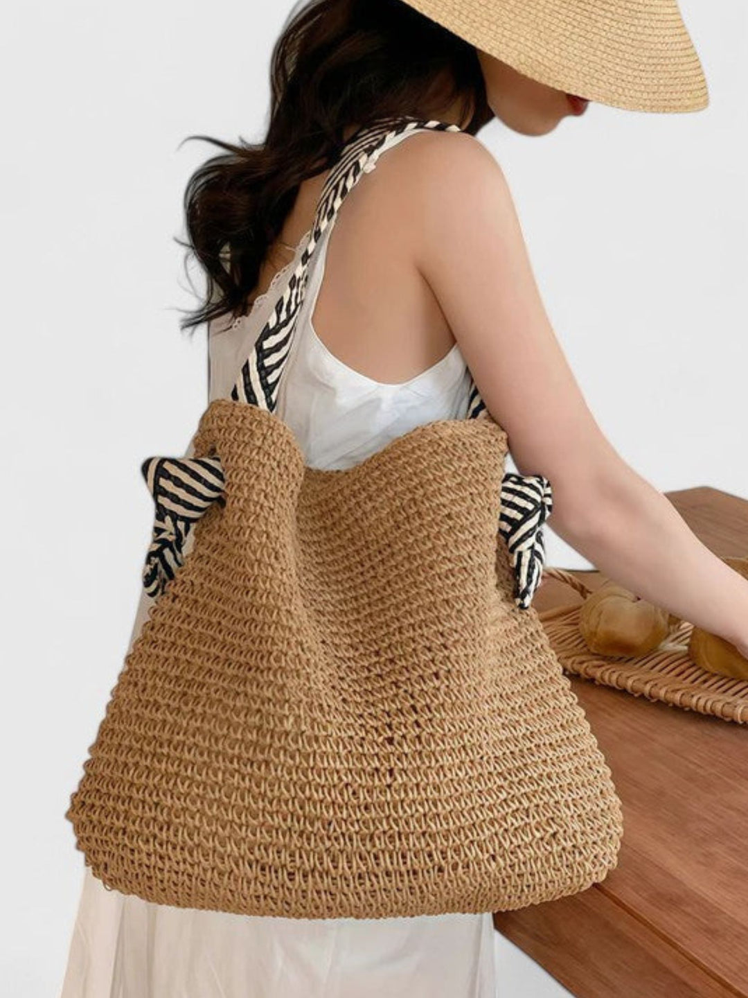 Women’s Boho Shoulder Bag Woven Crossbody Everyday Purse