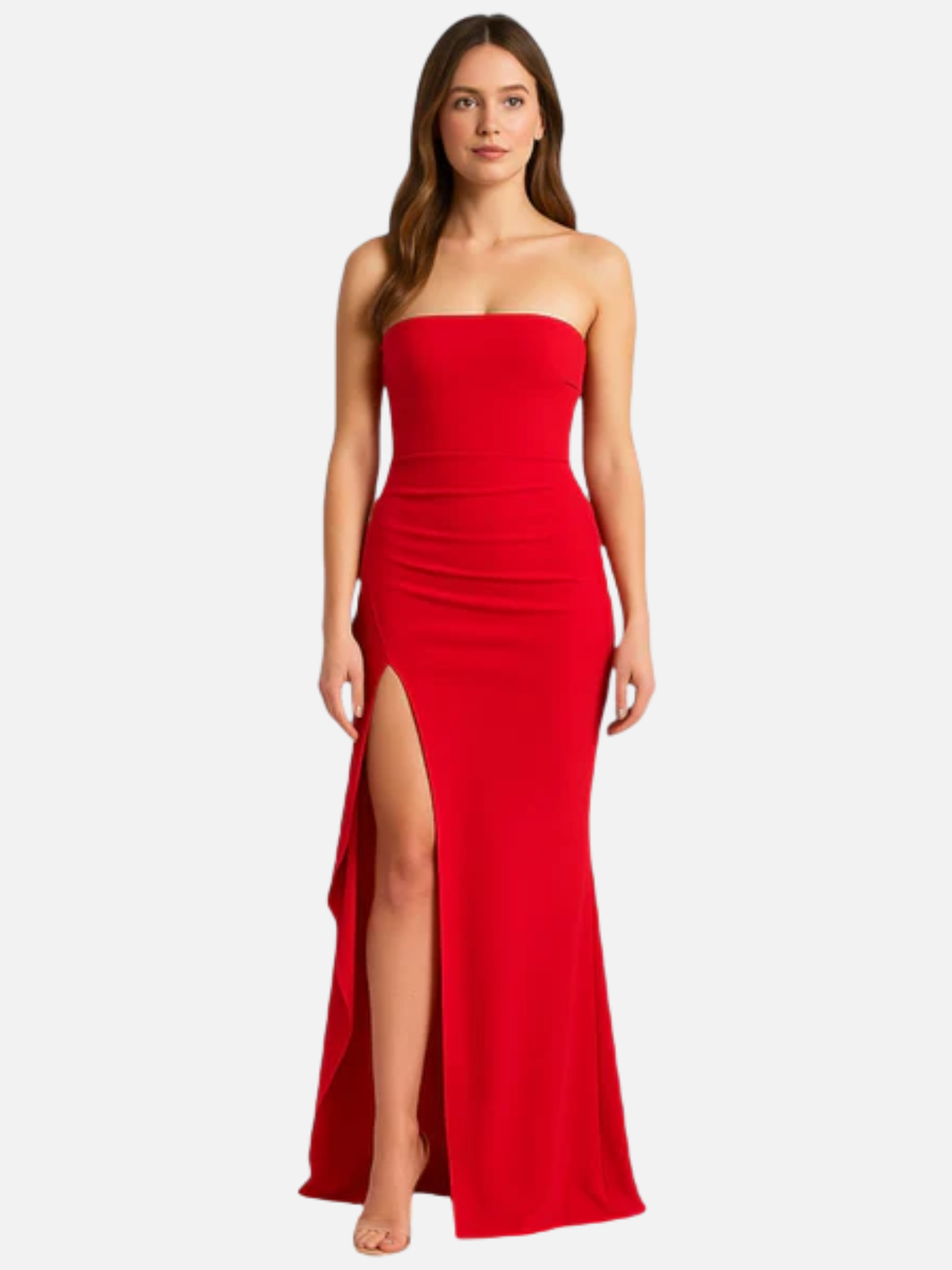 Women's Strapless Evening Dress for Weddings and Formal Events