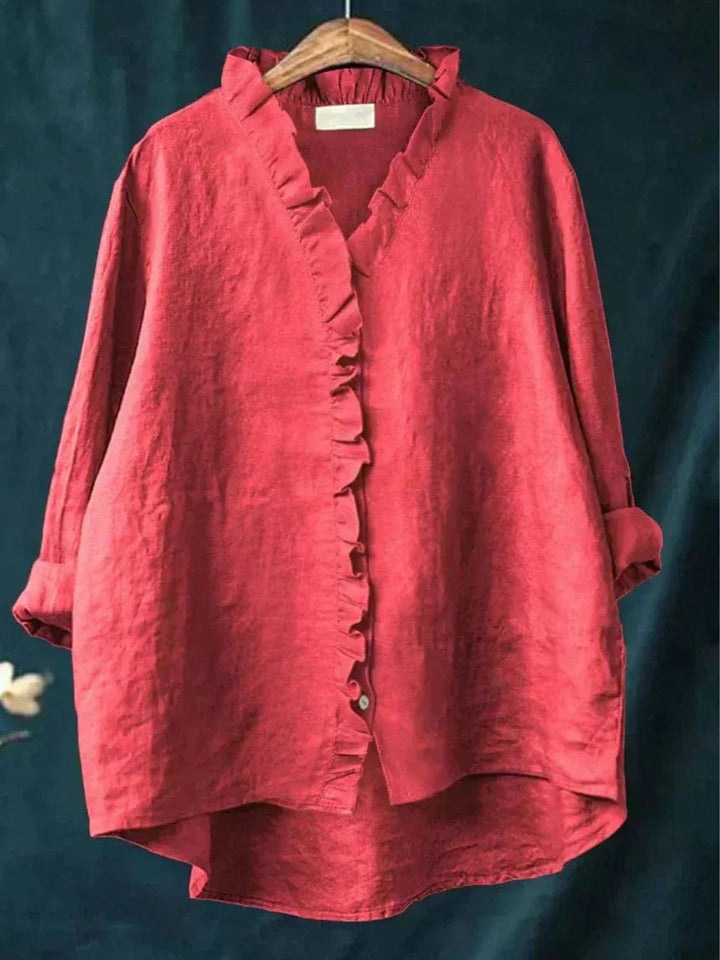 Elegancka casualowa bluzka damska, oddychająca, miękka, luźny krój