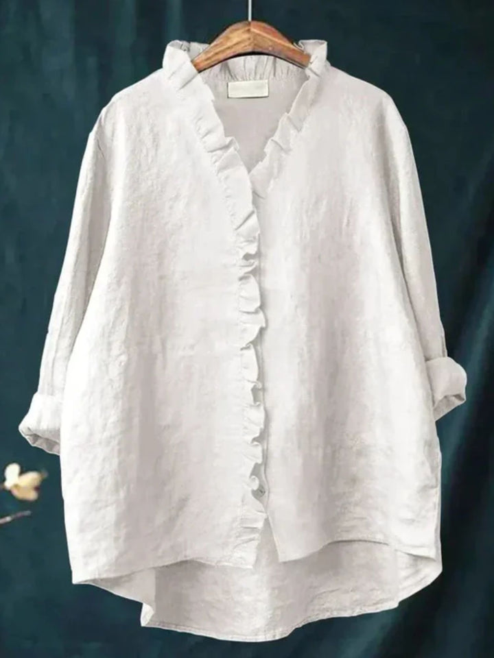 Chiffon blouse women breathable everyday elegant shirt