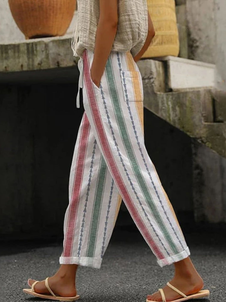 Comfortable women trousers breathable summer casual pants