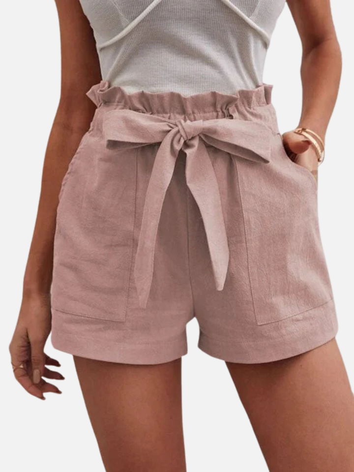 Women’s Lightweight Cotton Linen Shorts for Summer Casual Wear