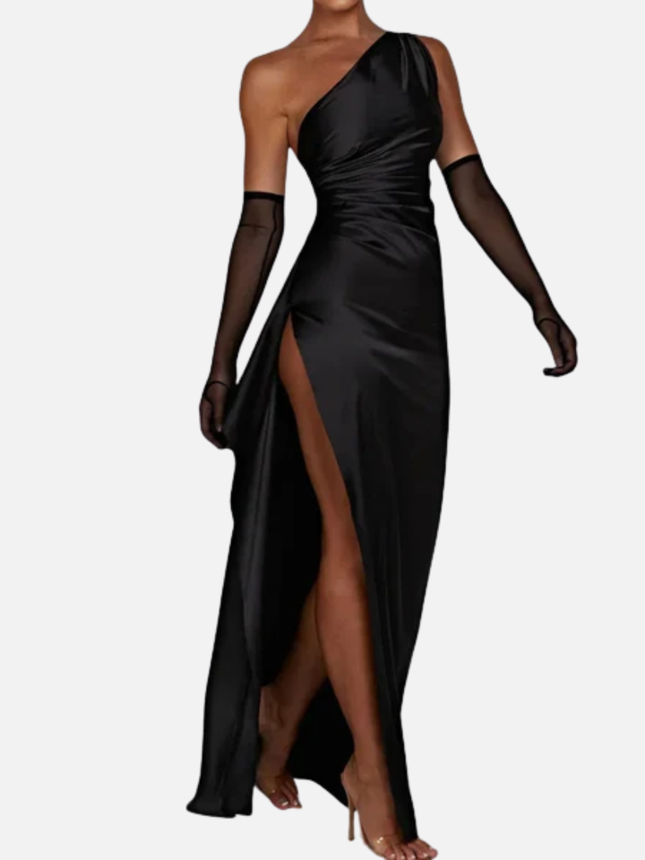 Women’s Asymmetric Maxi Dress for Wedding Guest Elegant Formal Wear