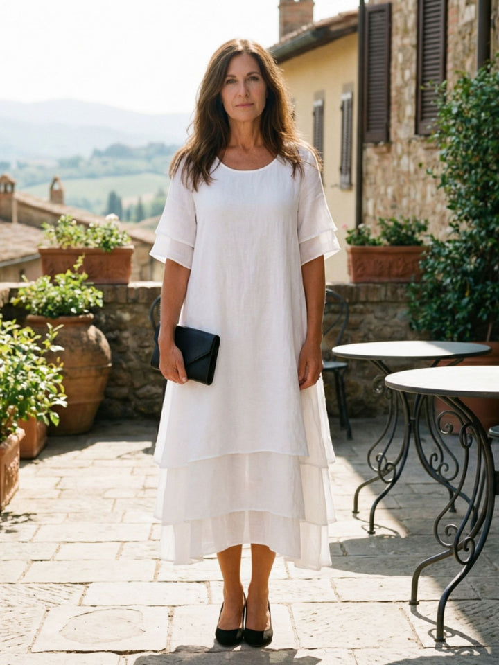 Women Soft Layered Dress Easy Wear Day to Evening Style