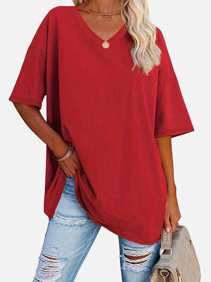 Women’s Blouse for Summer Work Casual Soft Stretch Loose Fit Top