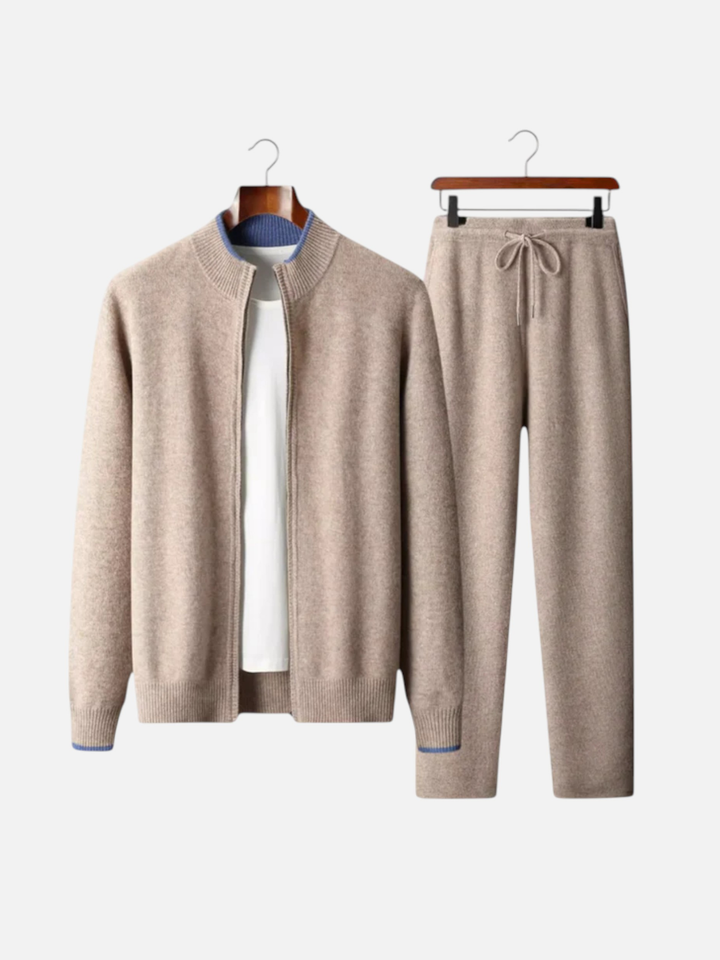 Aurevien | Men’s Wool Lounge Set in Heritage Grey