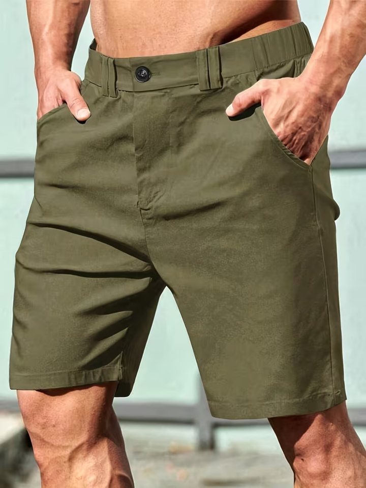 Men’s Cotton Cargo Shorts Comfortable Summer Casual Straight Fit