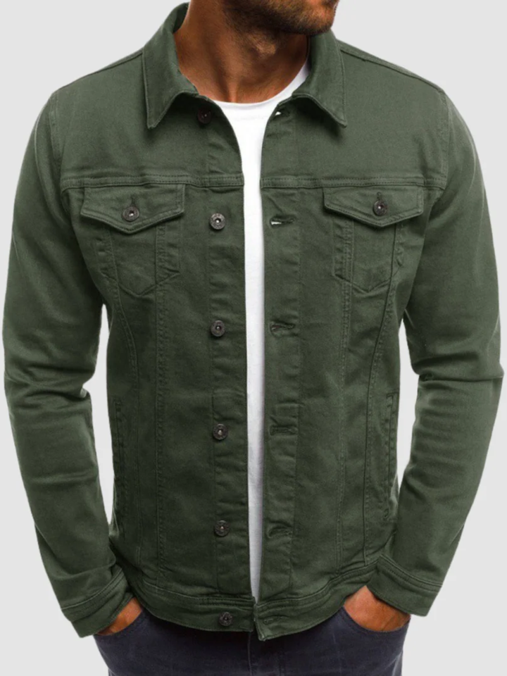 Men’s cotton jacket slim fit for everyday casual wear