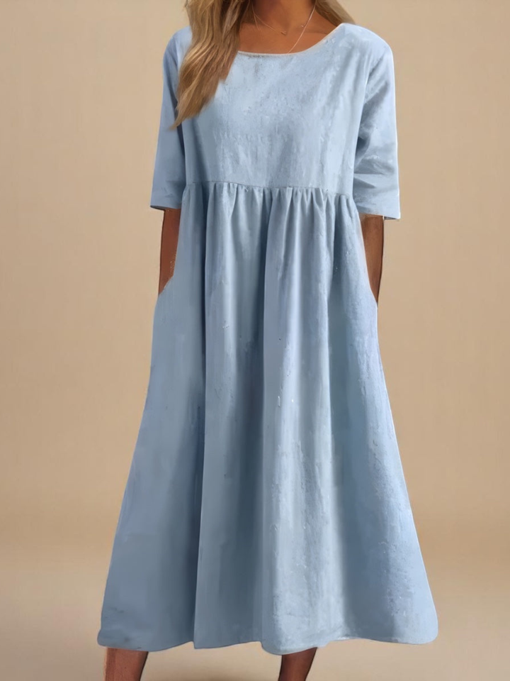 Dress Women Elegant Casual Midi Dress for Everyday Wear
