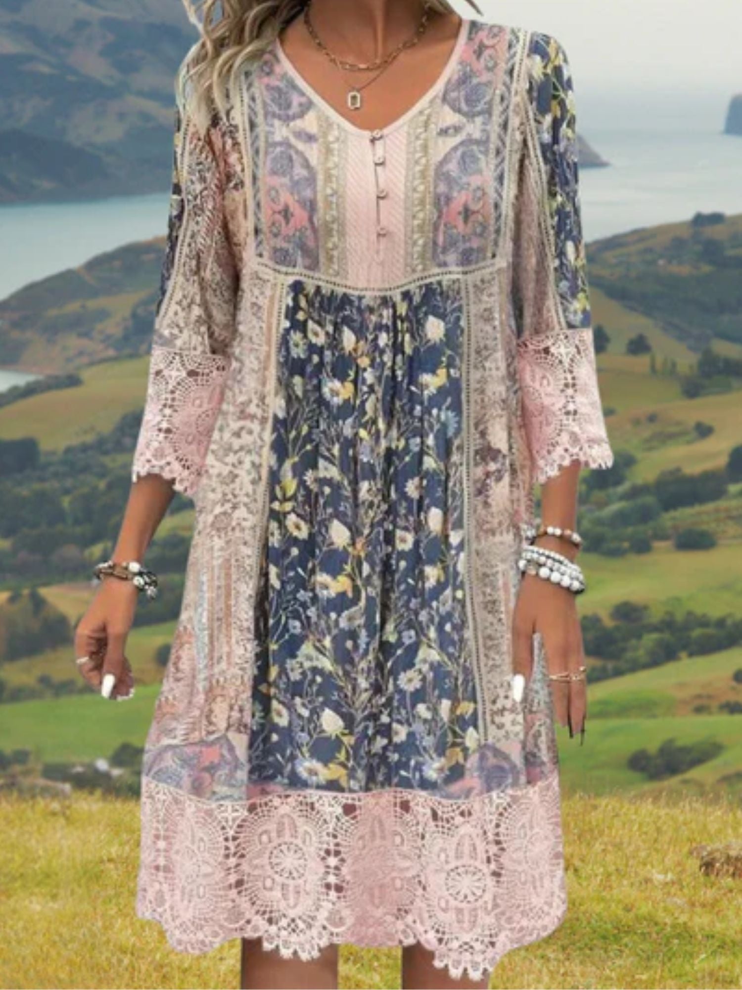 Boho Dress for Women Lightweight Summer Vacation Outfit – Aurevien