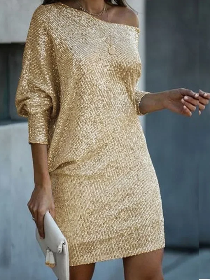 Women's sequin wedding dress for party and evening events