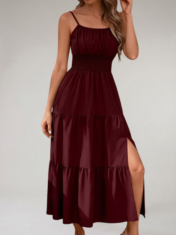 Women’s Maxi Dress Pleated Lightweight Summer Vacation Dress