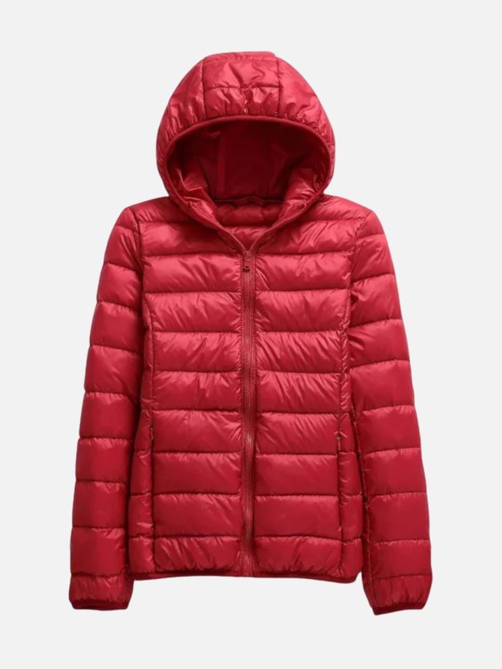 Women's Lightweight Down Jacket Hooded for Spring Weather
