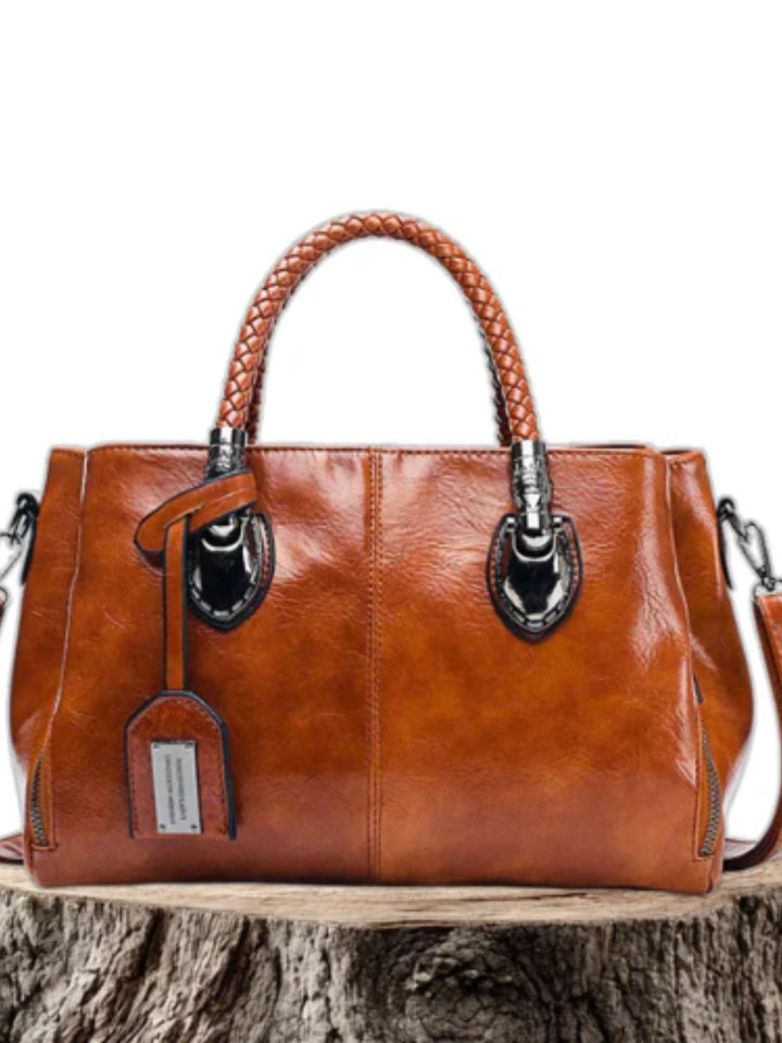 Women’s Leather Work Bag Spacious Elegant Everyday Carry Tote