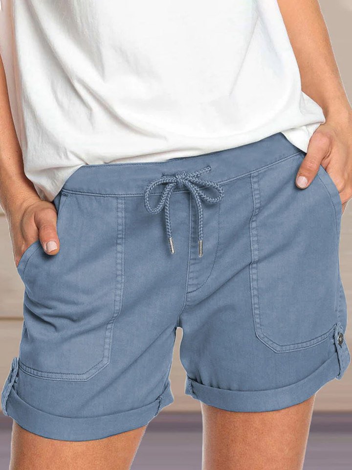 Women's Casual Shorts Elastic Waist Relaxed Fit Summer Wear
