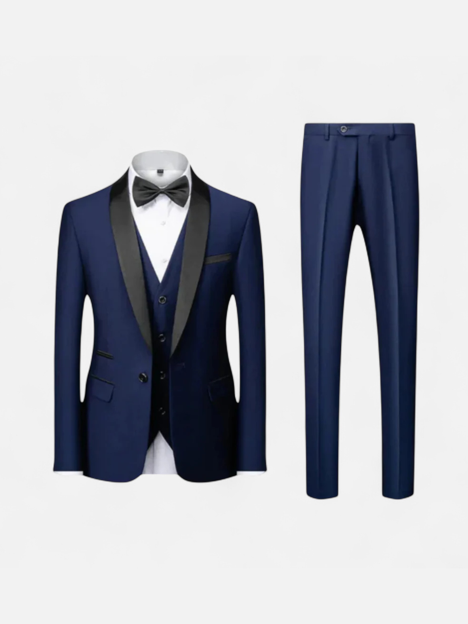 Aurevien | Men’s Tuxedo Three-Piece Suit – Heritage Elegance