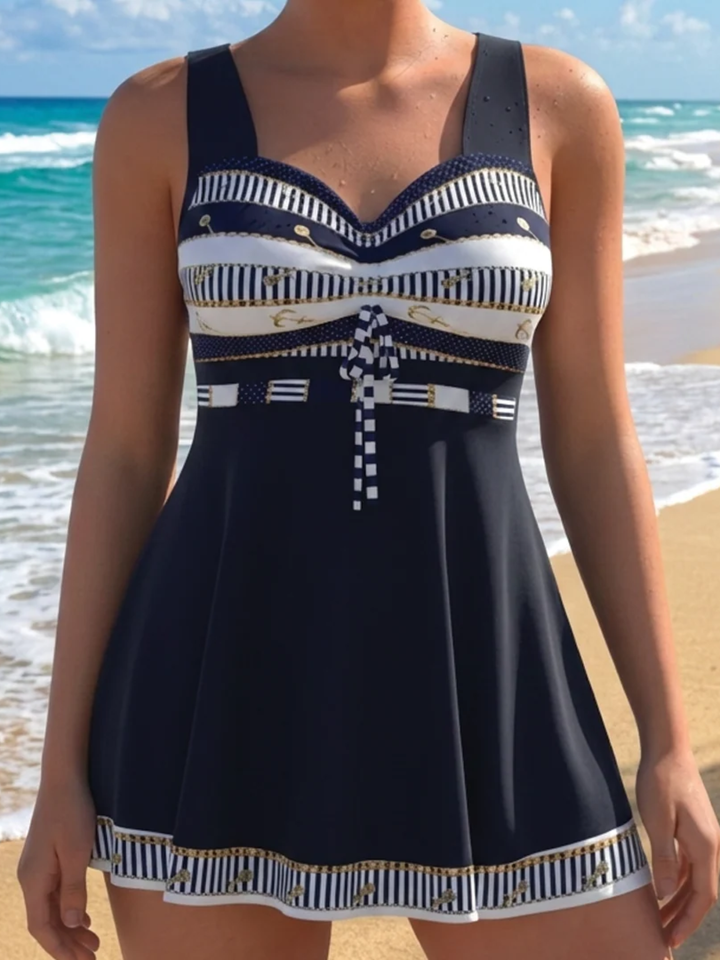 Women’s Tankini Dress Modest Swimwear Tummy Control Beach