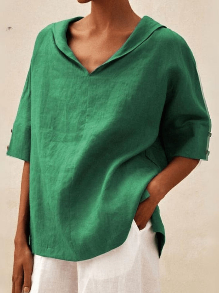 Women Loose Fit Cotton Shirt Comfortable Oversized Style for Daily Wear