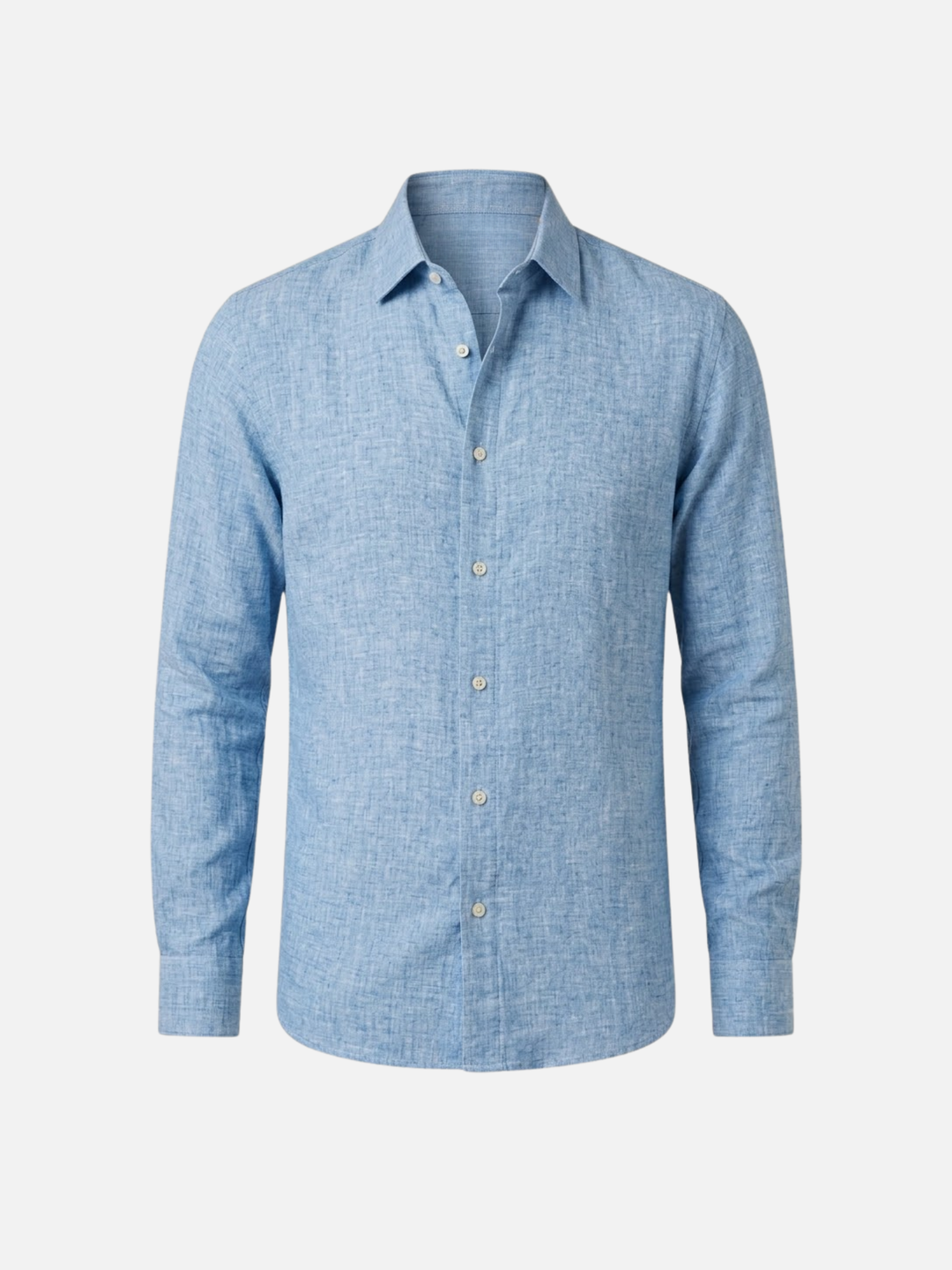Men’s Linen Shirt Breathable Summer Button-Up Classic Fit