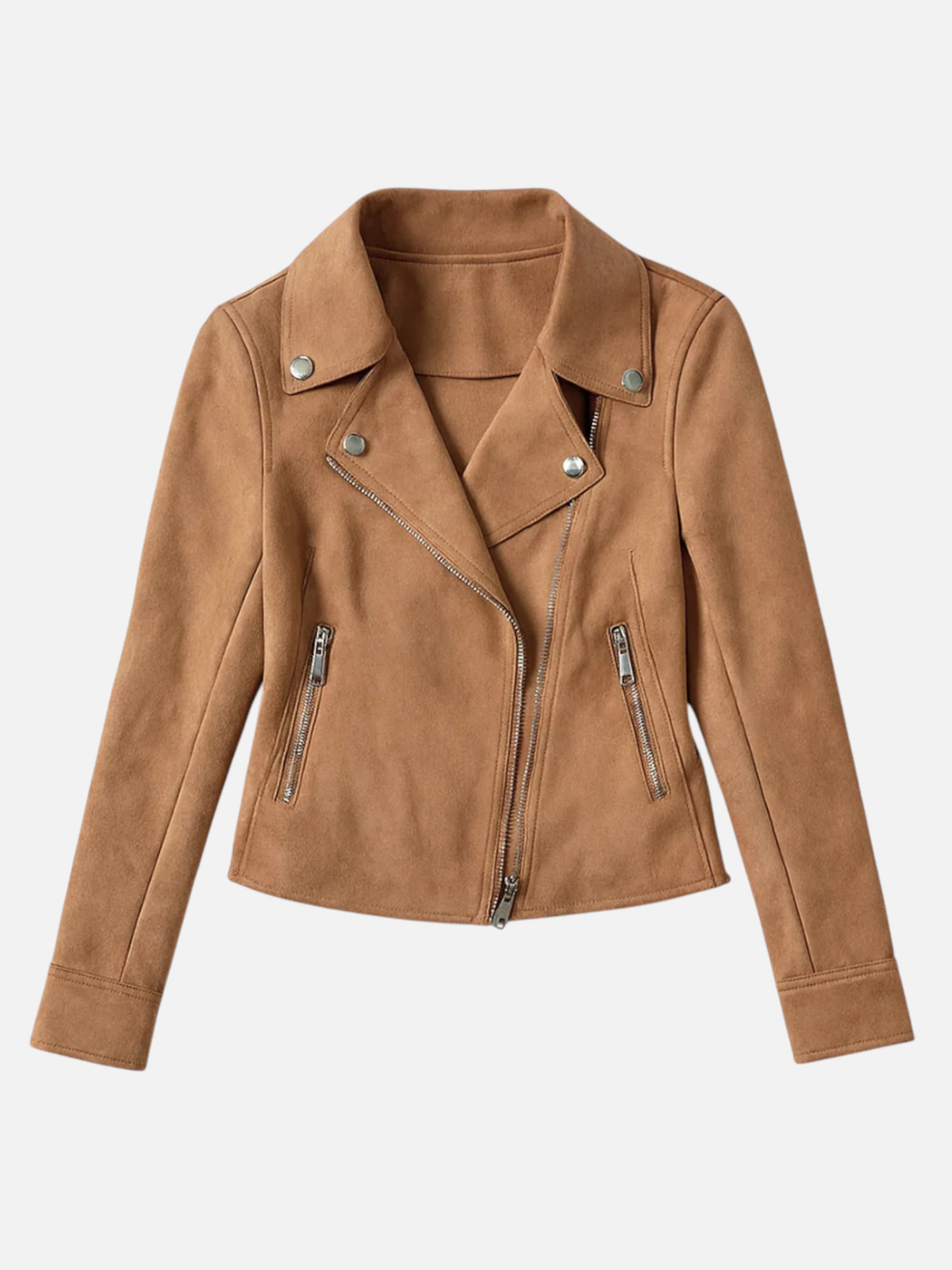 Aurevien | Women’s Suede Biker Jacket – Ivy League Suede