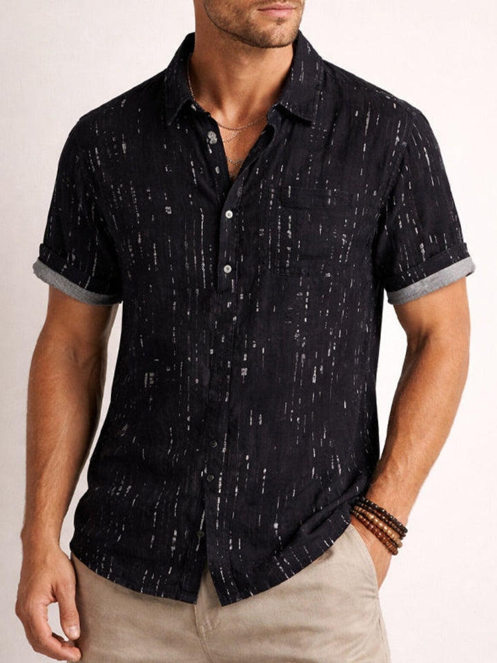 Shirt Men’s Casual Short Sleeve Shirt for Summer Outfits