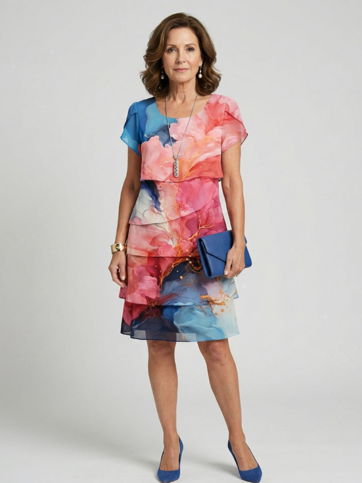 Casual Floral Dress Women Soft Lightweight Everyday Outfit