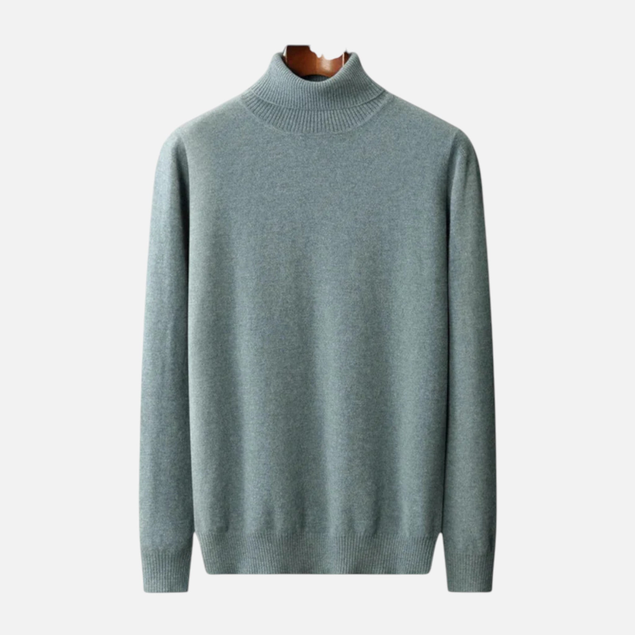 Aurevien | Men’s Fine Knit Turtleneck Jumper – Ivy League Elegance