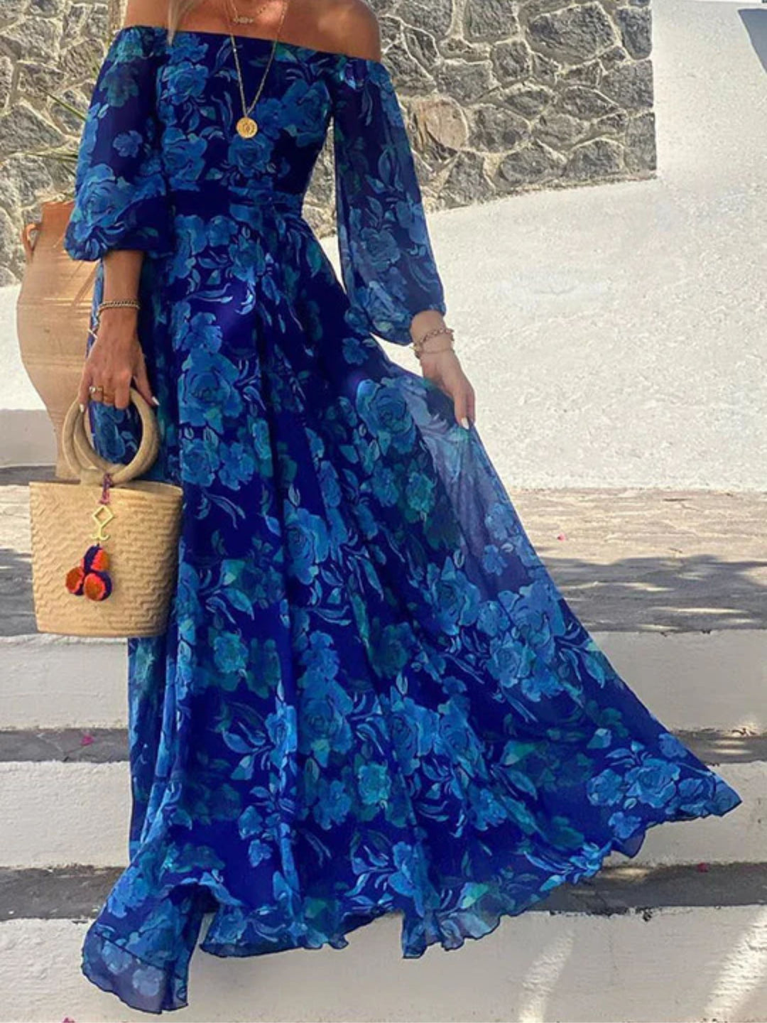 Women’s Elegant Flowing Dress Lightweight Casual Summer Wear