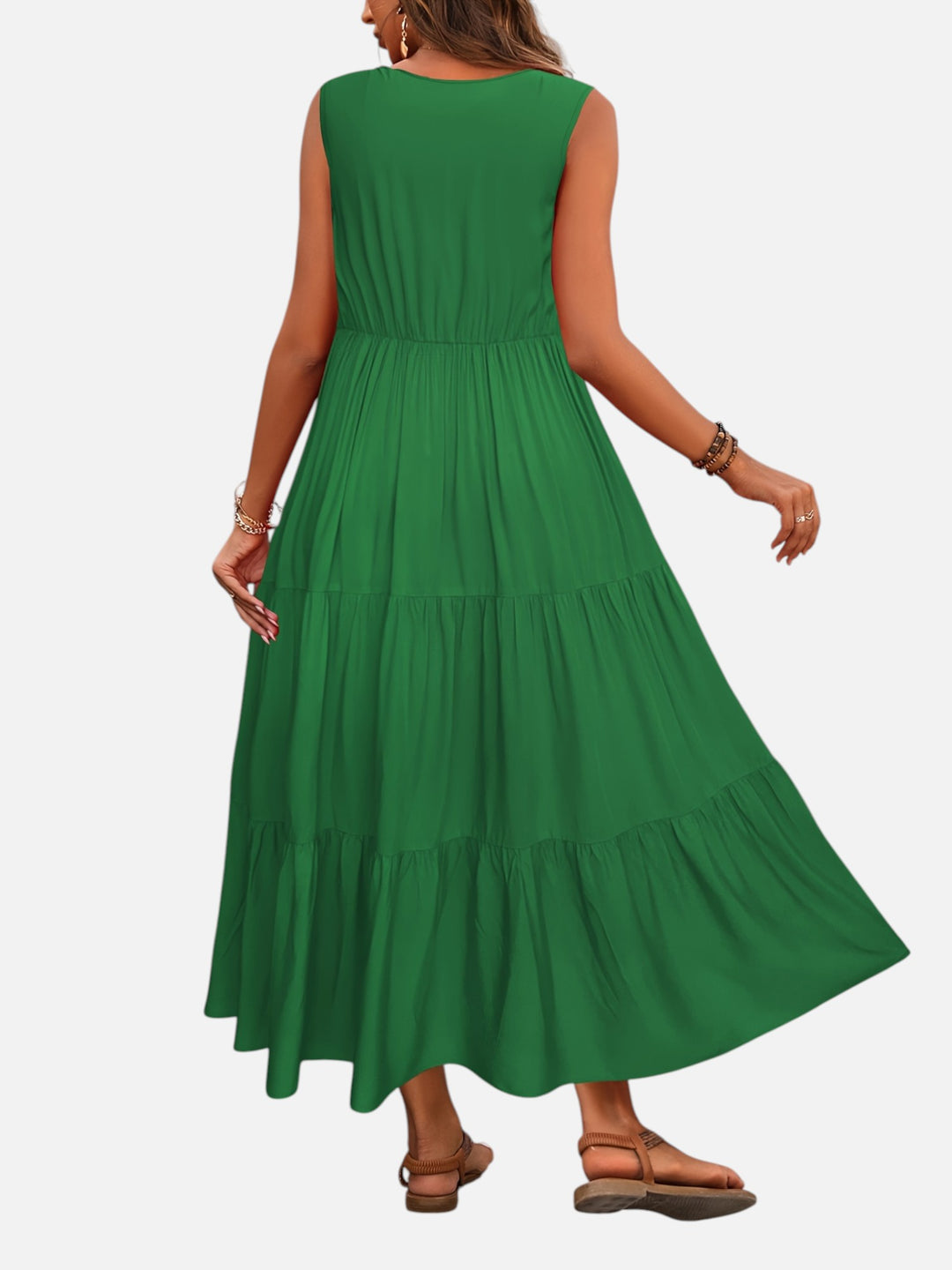 Women's V-Neck Maxi Dress Loose Fit Formal Evening Wear
