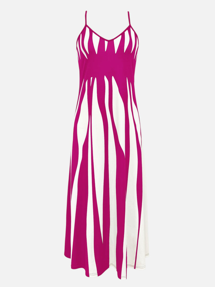 Women’s Lightweight Maxi Dress V-Neck Printed Summer Outfit