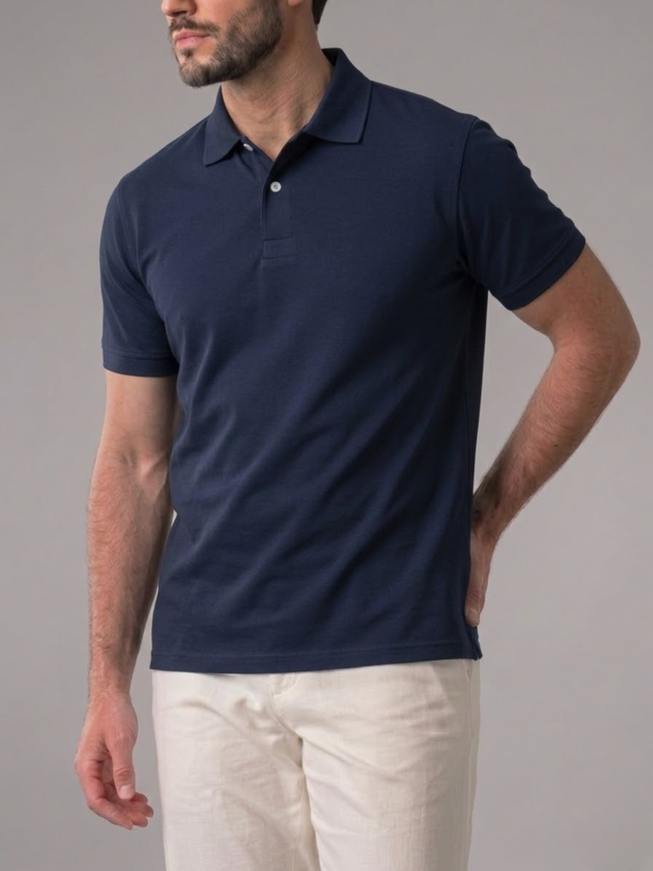 Men’s Polo Shirt Summer Casual Classic Fit