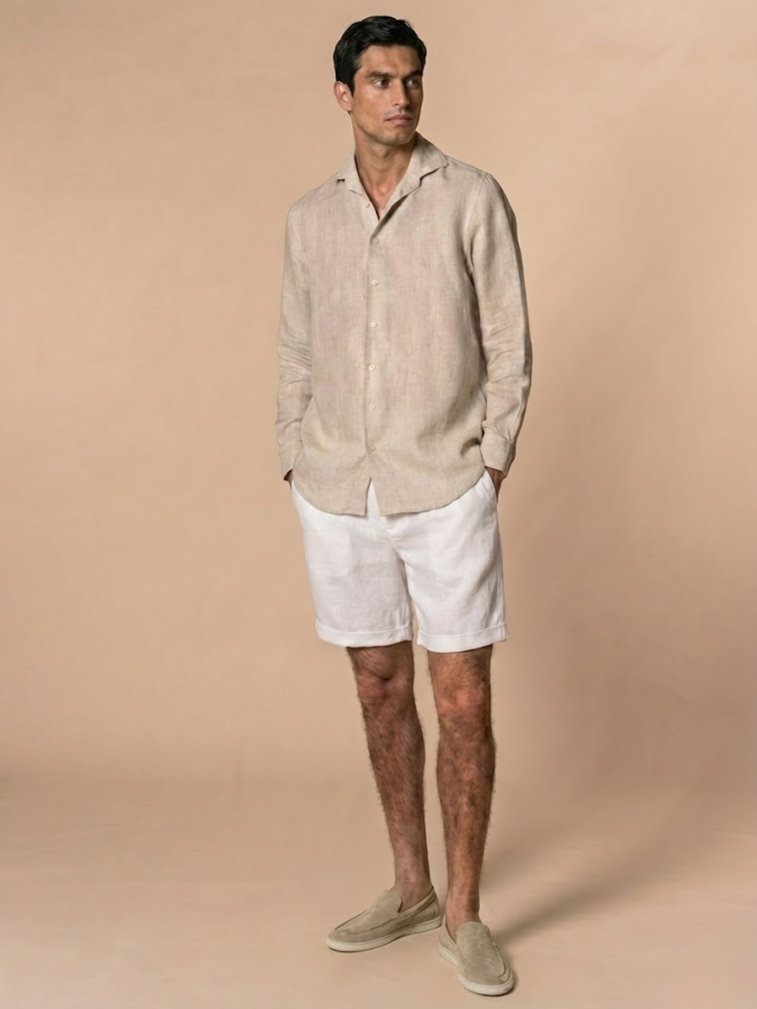 Men’s Linen Shorts for Summer Breathable Lightweight Comfort
