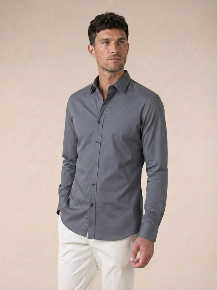 Men’s Premium Cotton Shirt Slim Fit Smart Casual Style