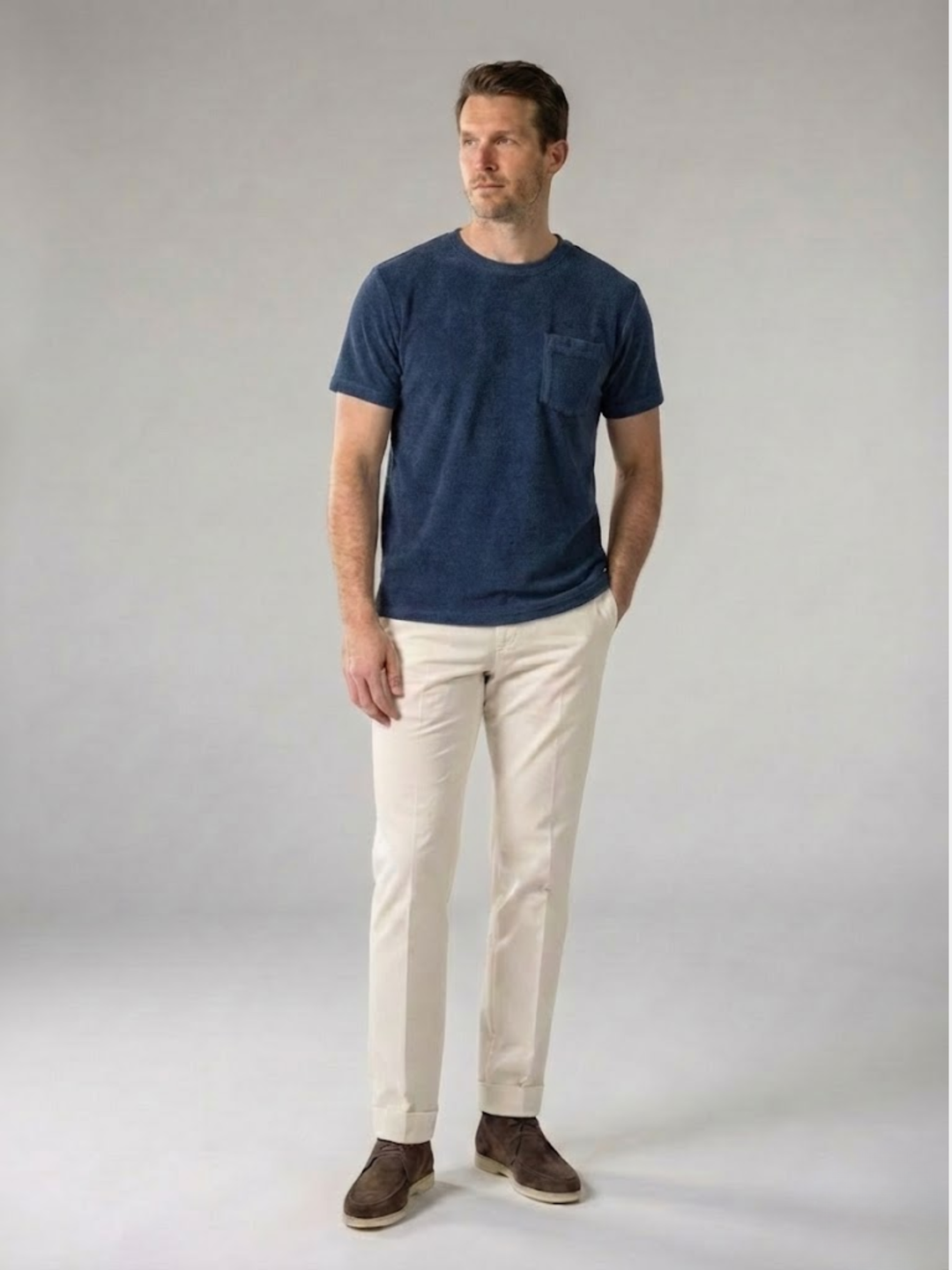 Men’s Polo Shirt – Comfortable Terry Towelling Fabric – Elegant Fit