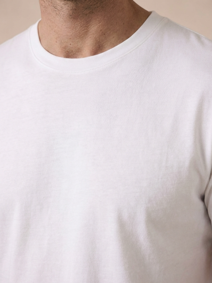 Men’s Premium Egyptian Cotton T-Shirt Soft Crew Neck Basic