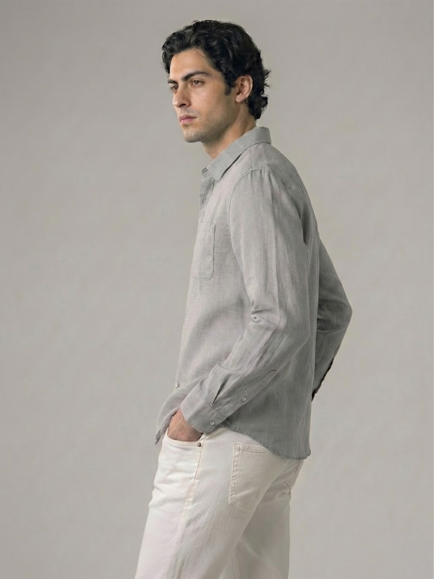 Linen Shirt Men’s Timeless Comfort Slim Fit Summer Top