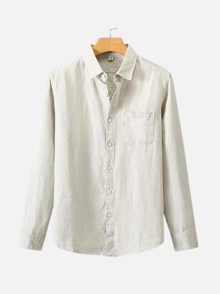 Linen Shirt Men’s Timeless Comfort Slim Fit Summer Top