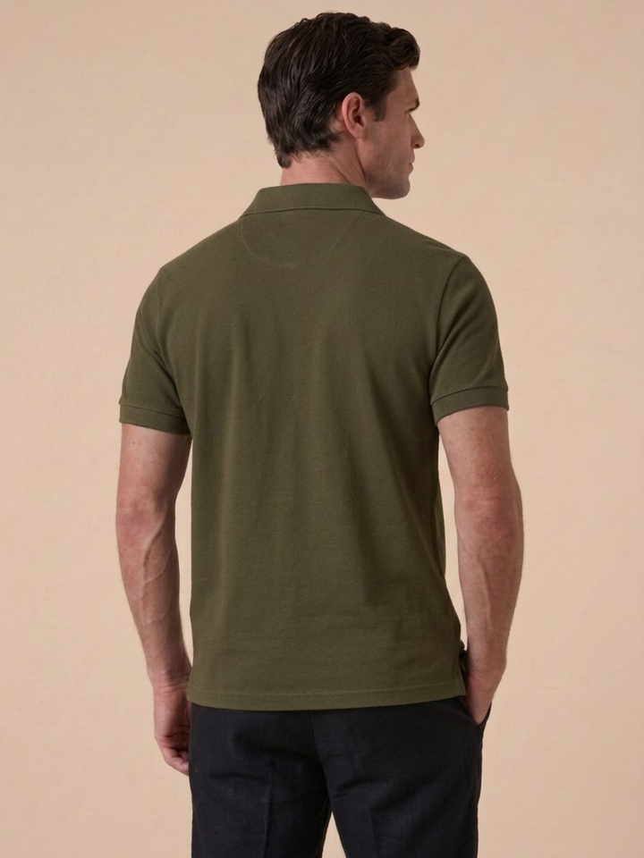 Men’s Short Sleeve Polo Soft Knit Comfortable Casual Wear