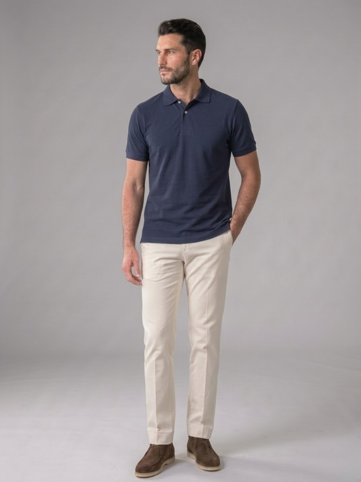 Men’s Polo Shirt Summer Casual Classic Fit