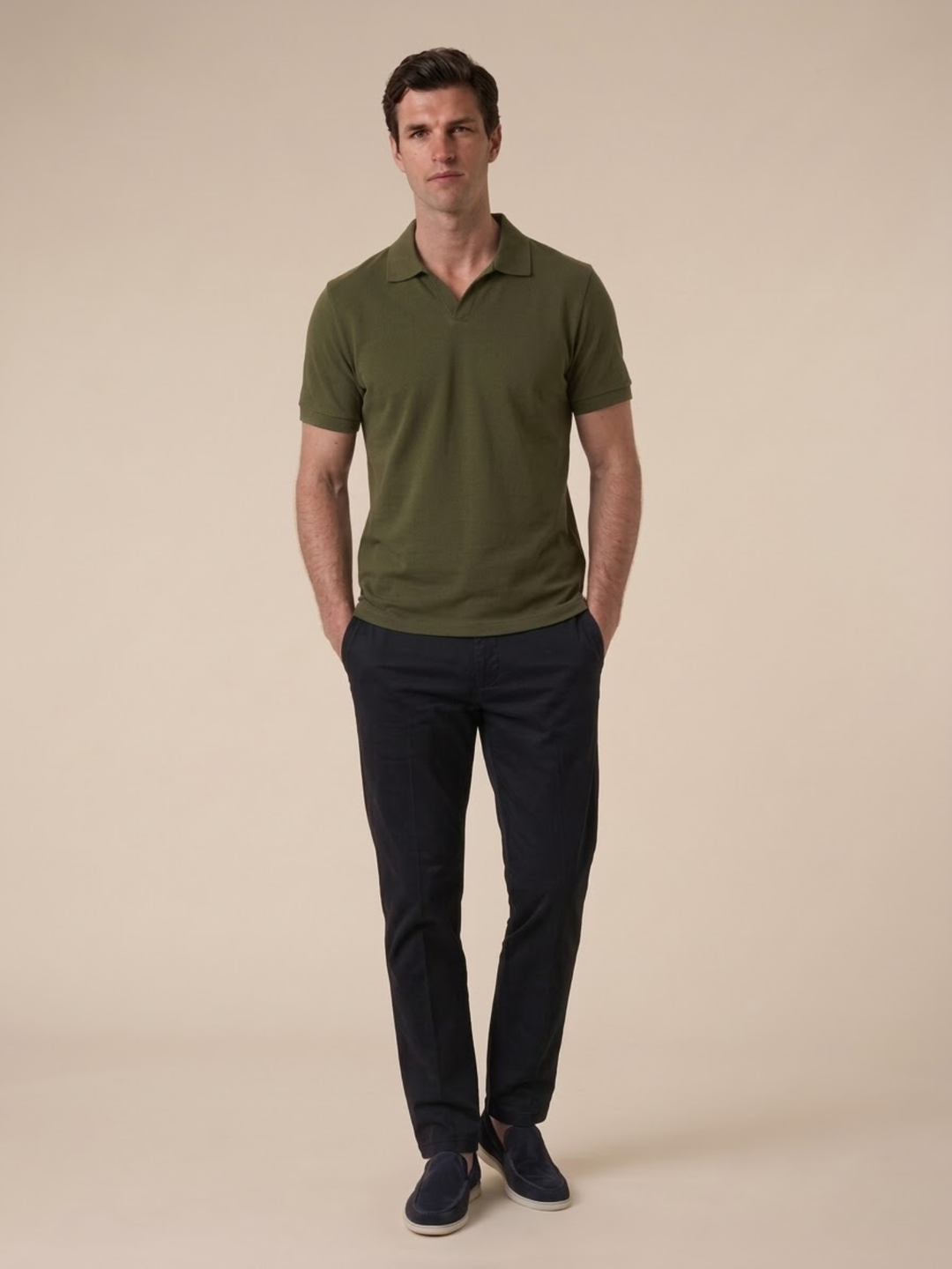 Men’s Short Sleeve Polo Soft Knit Comfortable Casual Wear