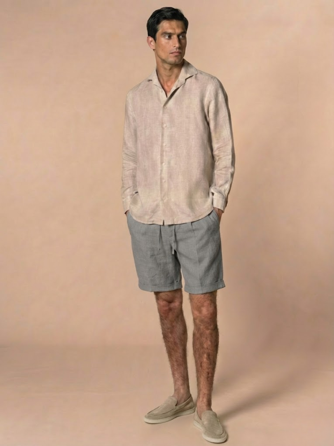 Men’s Linen Shorts for Summer Breathable Lightweight Comfort