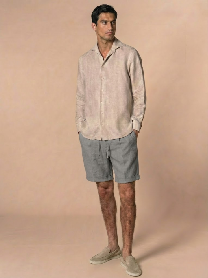 Men’s Linen Shorts for Summer Breathable Lightweight Comfort